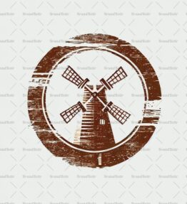 Rustikale Windmühle